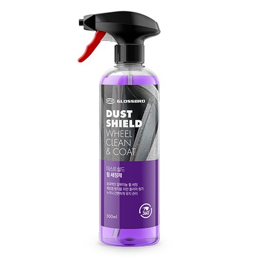 GLOSSBRO Dust Shield, โฟมสเปรย์ทำความสะอาดและเคลือบล้อ 500ml