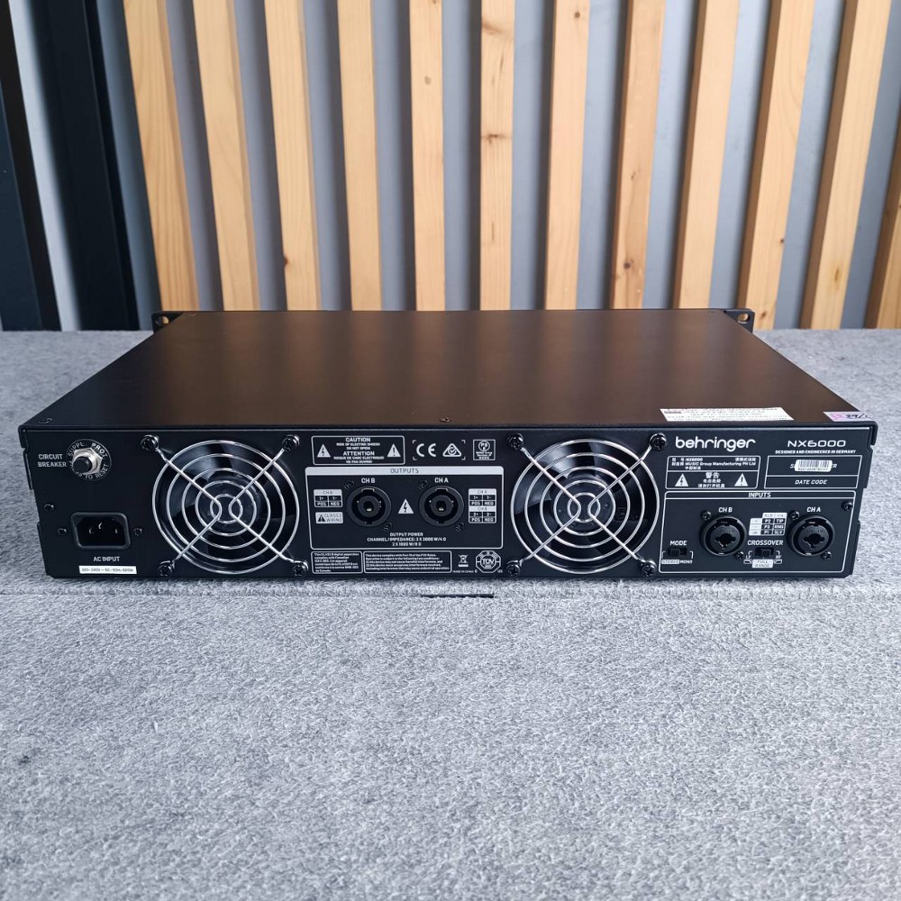 BEHRINGER NX-6000 POWERAMP ของแท้ NX6000 POWER AMP เพาเวอร์แอมป์ Class D มีกำลังขับ 2 x 3000 วัตต์ into 4 Ohms +++