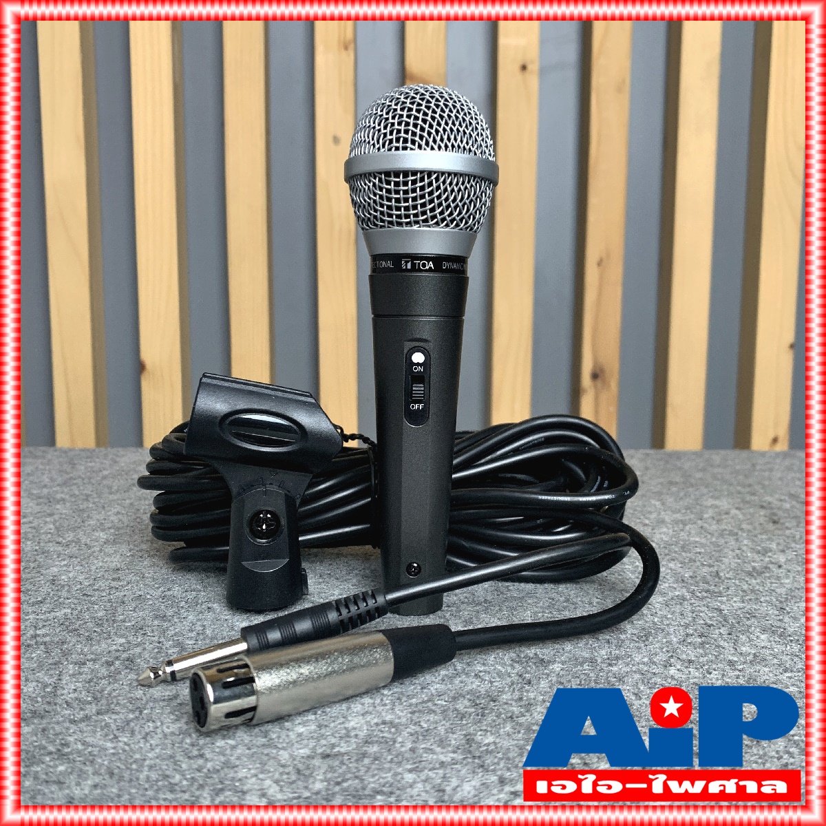 TOA DM-420 AS ไมค์ ไมค์สาย ไมโครโฟนไดนามิค ไมค์พร้อมสาย Mic ไมค์TOA DM420 DM 420 เอไอ-ไพศาล