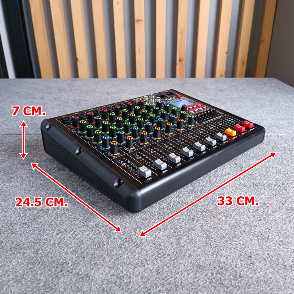 TADA LIVE-8 MIXER มิกเซอร์ ธาดา LIVE 8 LIVE8 Bluetooth มี USB เล่น Mp3 ได้ มีเอฟเฟกแท้ effect EQ 7 แบนด์ มี REC บันทึกเสียงได้ เอไอ-ไพศาล