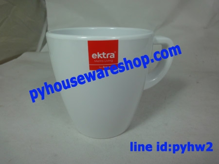 ถ้วยน้ำมีหู, แก้วกาแฟมัคคิอาโต, แก้วกาแฟเมลามีน ektra ทรงสูง 3.75 นิ้ว, Macchiato Cup, แก้วกาแฟเมลามีนใบใหญ่ ทรงสูง, ชุดกาแฟ ektra, ผลิตภัณฑ์ ektra