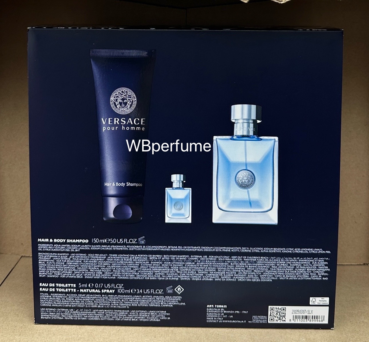 ￼ชุดของขวัญ Versace Pour Homme Set