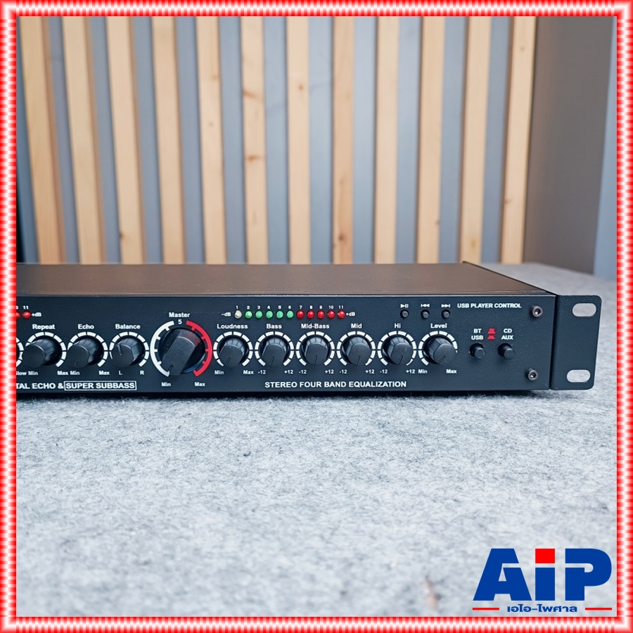 KINGWA KW-589 ปรีคาราโอเกะ USB bluetooth ปรีแอมป์ คาราโอเกะ บลูทูธ KING WA KW589 KW 589 ปรี ปรีแอมป์ เอไอ-ไพศาล