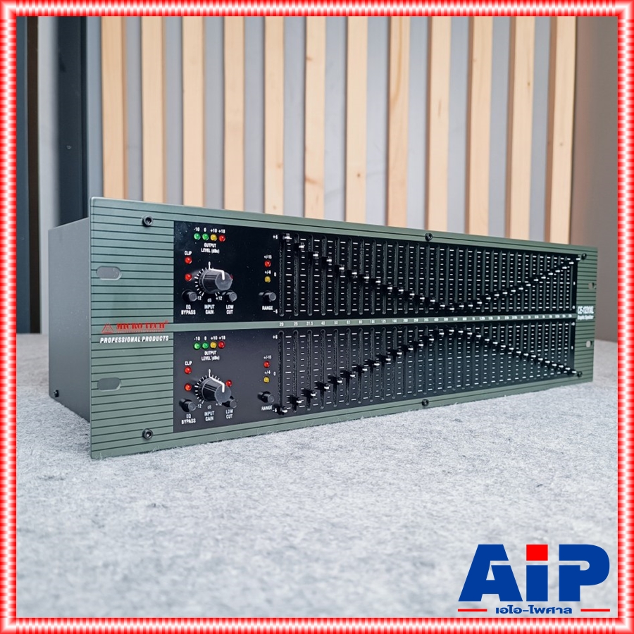 MICROTECH CE-1231XL EQ ไมโครเทค อีคิว ปรับย่านความถี่เสียง 2 ชั้นสไลค์ยาว เครื่องปรับแต่งสัญญาณเสียง CE 1231 XL CE1231 XL CE1231XL เอไอ-ไพศาล