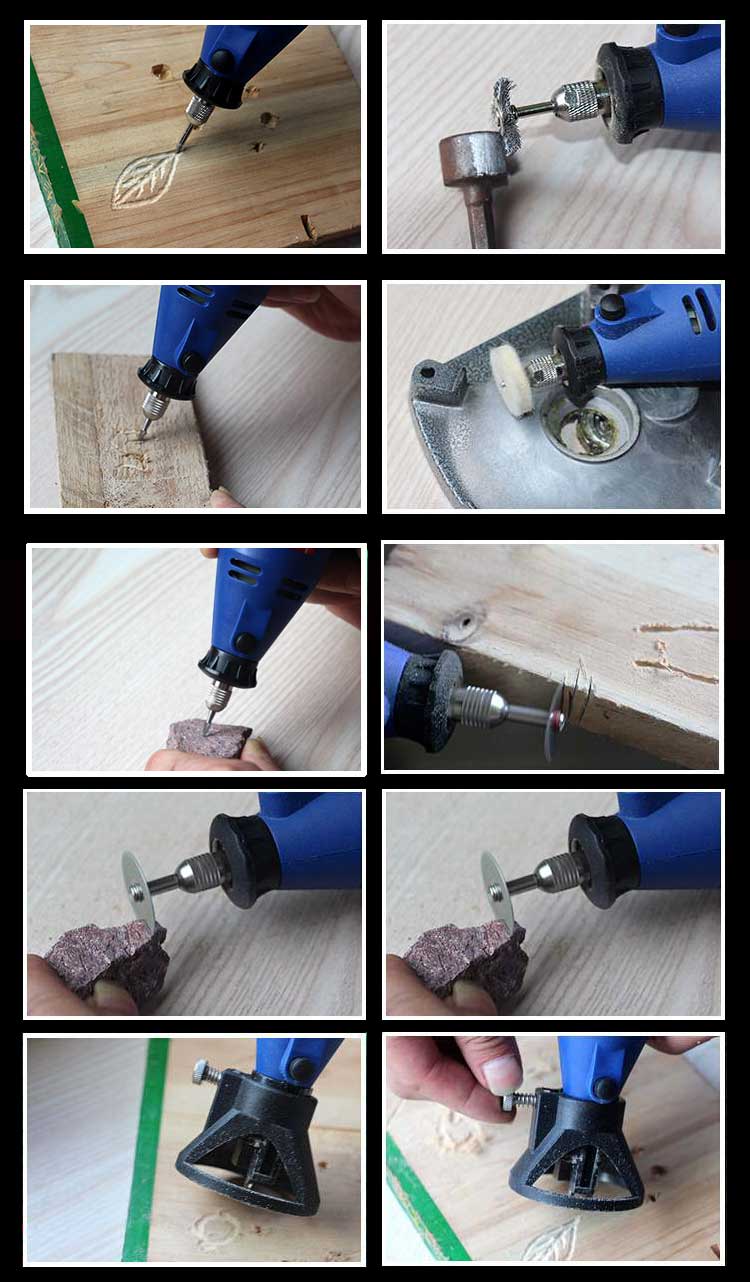 [ TL96 ] ชุดเครื่องเจียร์ มินิ แกะสลัก เจียร์สายอ่อน ปรับความเร็วได้ 6 ระดับ พร้อมดอกและอุปกรณ์เสริม