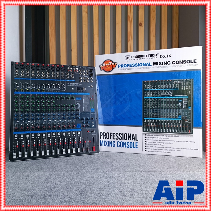 PROEUROTECH DX-16 MIXER+บูลทูส มิกซ์ มิกเซอร์ MIX DX 16 DX16 มิกซ์PROEUROTECH เครื่องเสียง เครื่องปรับแต่งเสียง