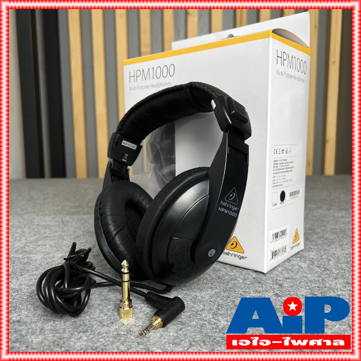BEHRINGER HPM 1000 -bk หูฟังสีดำ HEADPHONE HPM-1000 หูฟังครอบหู หูฟังมอนิเตอร์ HPM1000 เอไอ-ไพศาล +++