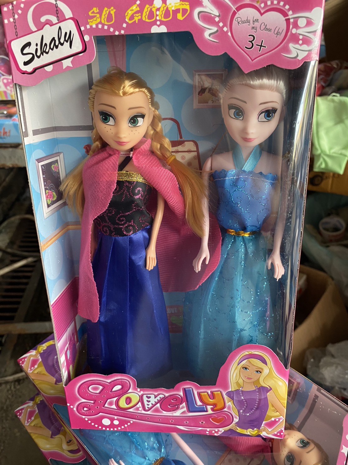 1003 ของเล่นเด็กตุ๊กตาเด็กผู้หญิง ตุ๊กตาโฟร่เซ่นคู่ 2 ตัว ปลีกกล่องละ