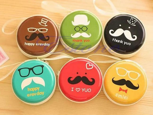 กระเป๋าใส่หูฟัง ใส่เศษสตางค์ ใส่เครื่องประดับ ดีไซน์ เป็น กล่องกลม ลายน่ารัก ของชำร่วย ของแจก งานแต่งงาน สุดเก๋ no 317748