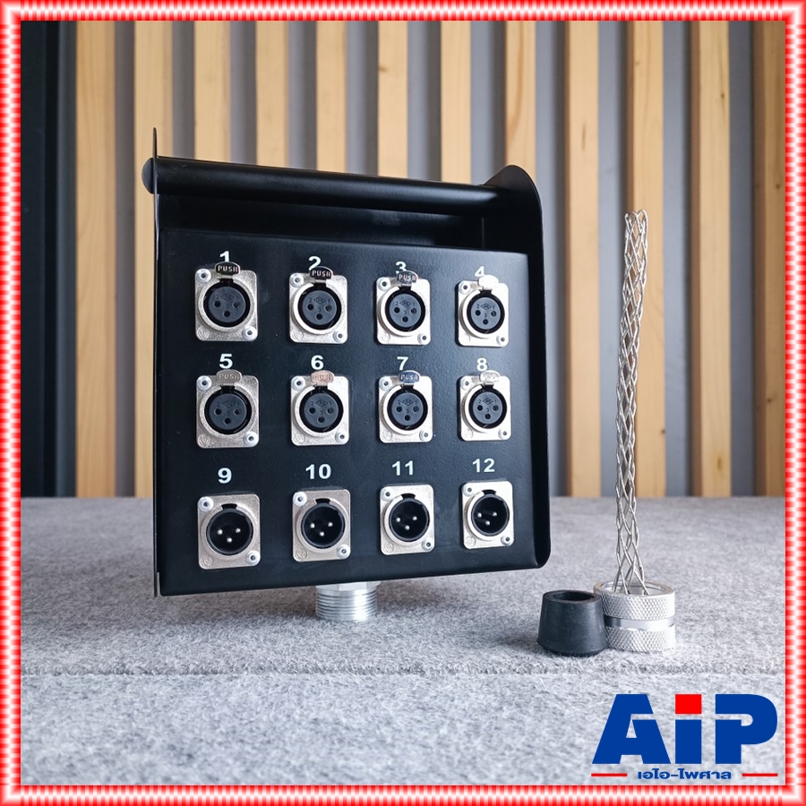 กล่องแจ็ค SSB-12XLR-CG กล่องมัลติคอร์ 12 ช่อง 8IN 4OUT บล็อกสายมัลติคอร์ SreXact เอไอ-ไพศาล