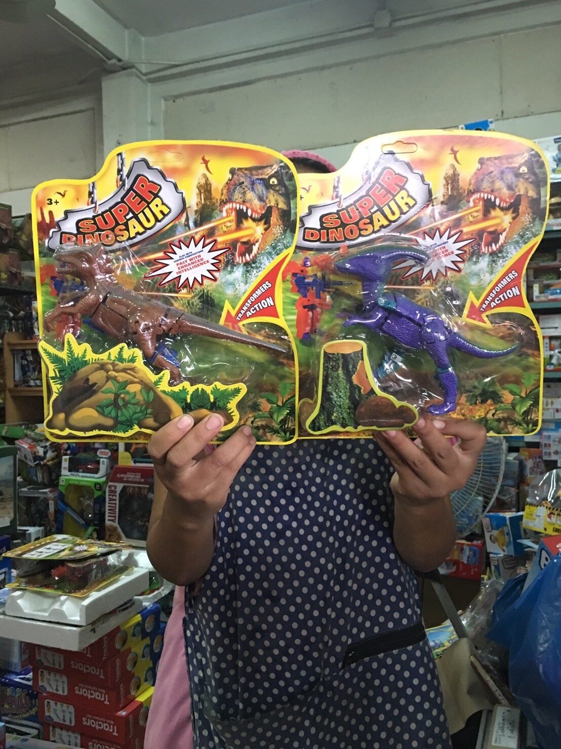 65880 ของเล่นเด็กไดโนเสาร์แปรงร่าง (ของใหม่แพ็คไม่สวย) ปลีกชิ้นละ sale