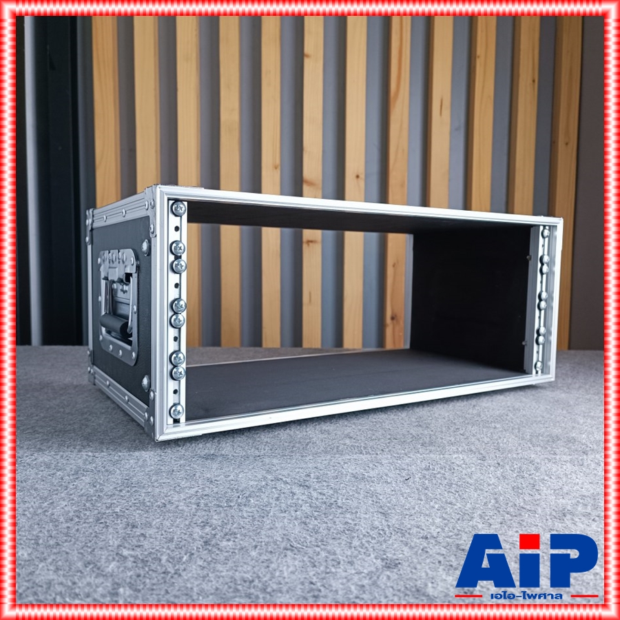 สีดำ RACK BL-4 สีดำ เปลือยหน้า-หลัง ลึก11นิ้ว แร็คใส่เครื่องเสียง COMPACT ไม่มีฝาปิด คอมแพ็ค BL 4 BL4 เอไอ-ไพศาล