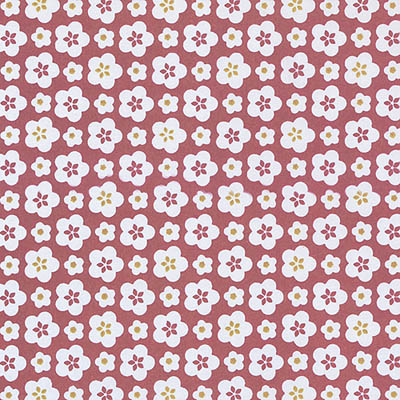 กระดาษห่อของขวัญ ลายญี่ปุ่น ลายดอกไม้ Ume