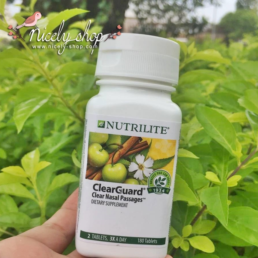 NUTRILIT Clear Guard 180 tablets เกี่ยวกับภูมิแพ้ นะค่ะ การรับประทาน ครั้งละ 2 เม็ด หลังอาหาร 3 เวลาค่ะ