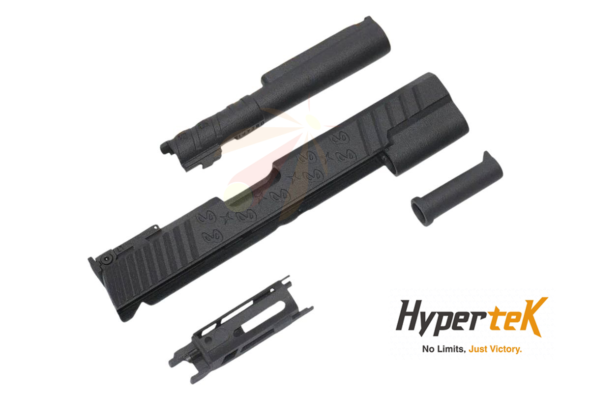 Hypertek Hi Capa 3D Printed SV Style Sight Tracker Heavyweight 5.1inch Slide Set – BK (HT-S-06-HW)
