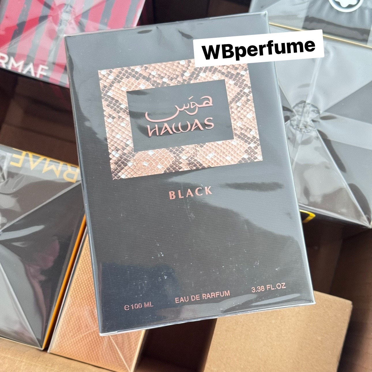 ￼น้ำหอม Rasasi Hawas Black edp 100ml กล่องซีล