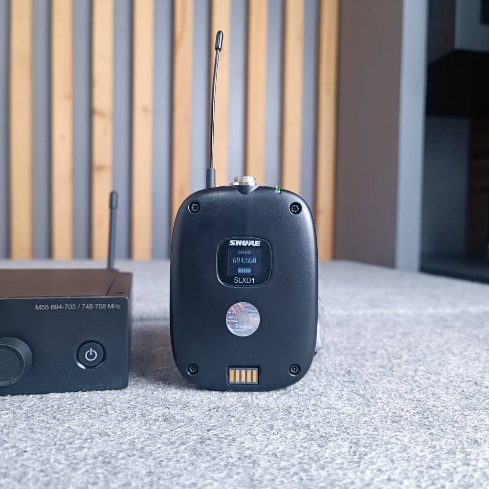 SHURE SLXD14A-M55 ไมโครโฟนไร้สายแบบ Bodypack คลื่นความถี่ 694-703 MHz และ 748-758 MHz (ไม่มีไมโครโฟน)! รุ่นใหม่ ไมโครโฟน shure SLXD 14 A / M 55 SLXD14A-M55 เอไอ-ไพศาล +++