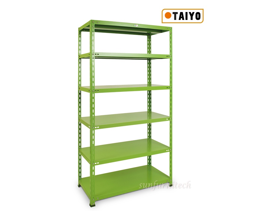 ชั้นเหล็กใช้สำหรับวางของ เก็บวัสดุภัณฑ์ แบบ 5 ชั้น Taiyo รุ้น S-103