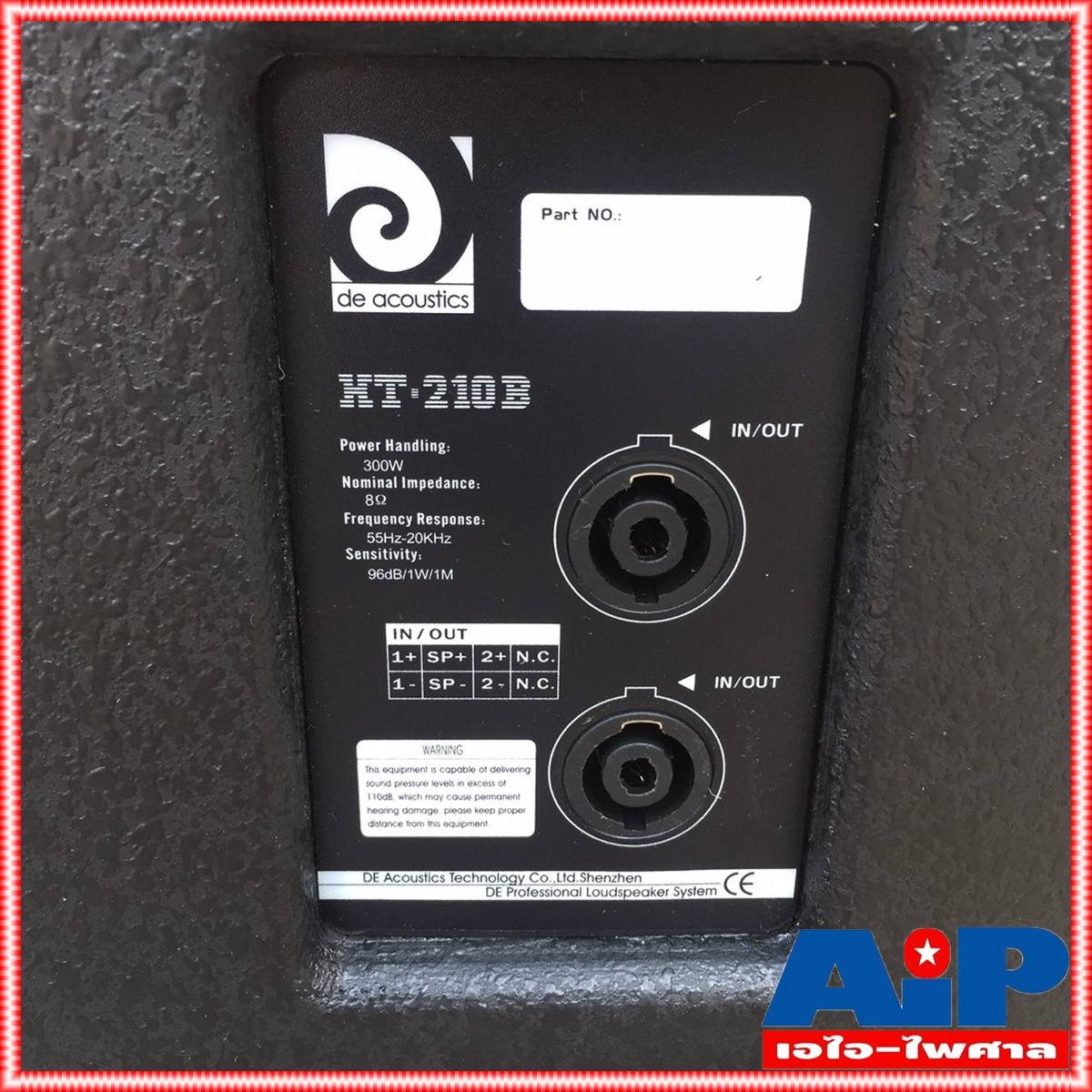 DE ACOUSTIC HT-210B ตู้ลำโพง10นิ้ว สีดำ (คู่ละ) ตู้ลำโพง 10 นิ้ว 2 ทาง เหมาะสมหรับห้องขนาดใหญ่ บาร์ หรือห้องโถงที่ต้องการความชัดเจนของเสียง HT 210B HT210B เอไอ-ไพศาล