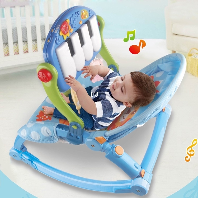 3689-1 ของเด็กเปลโยกสั่นพร้อมเปียนโนเท้า เปลเด็กอ่อน กล่องใหญ่มาก งานดี ปลีกชิ้นละ