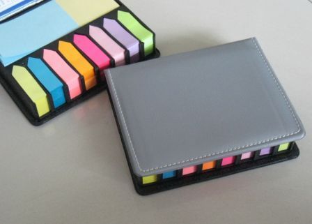 Post-it ในกล่องหนังสีเทา, กิ๊ฟเซ็ทPost-it ในกล่องหนังสีเทา โพสอิทในกล่องหนัง Sticky note ในกล่องหนังสีเงิน สกรีนโลโก้ได้