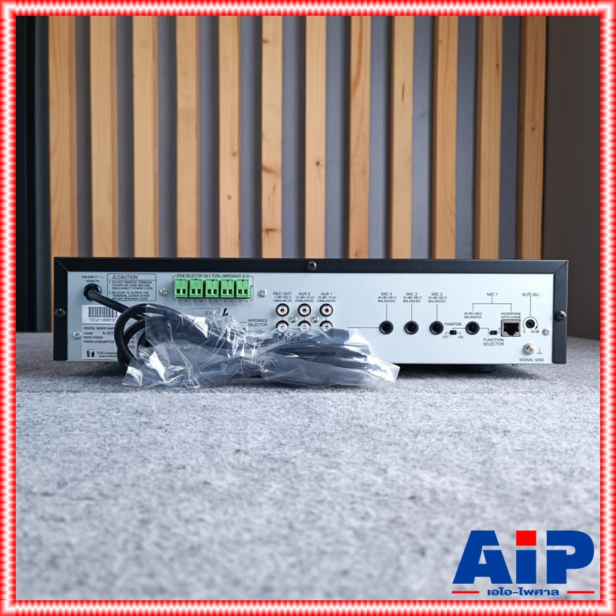 TOA A-3224DMZแอมป์240W+แยกโซน มิกเซอร์แอมป์ มิกเซอร์แอมป์TOA เครื่องปรับแต่งเสียง TOA A 3224DMZ A3224DMZ เอไอ-ไพศาล