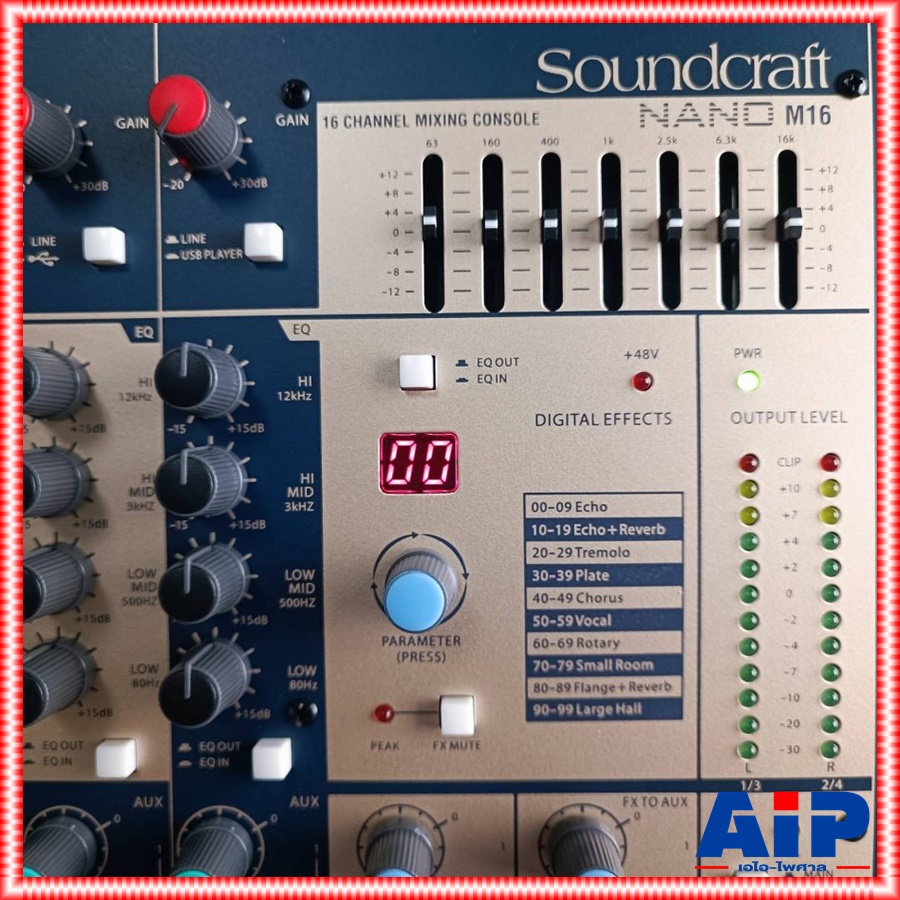 SOUNDCRAFT NANO M16 MIXER มิกเซอร์อนาล็อก 7-band GEQ นาโน M-16 M 16 เอไอ-ไพศาล +++