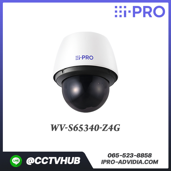 กล้อง PTZ i-PRO รุ่น WV-S65340-Z4G 2MP(1080p) Outdoor PTZ Network Camera with 40x Optical Zoom Lens ,AI Engine