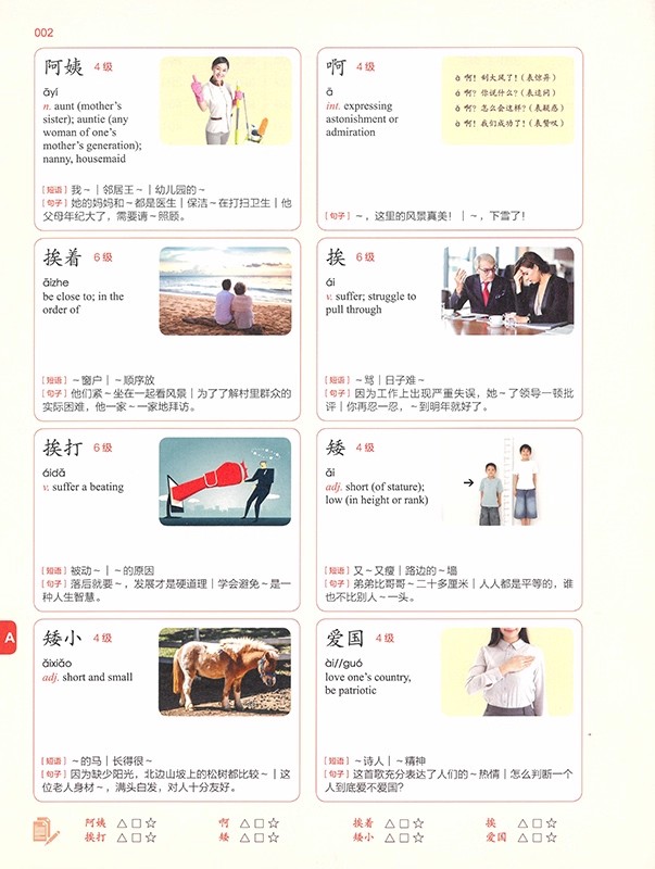 国际中文词汇学习 (中级) INTERNATIONAL CHINESE VOCABULARY LEARNING BOOK (Intermediate Level)