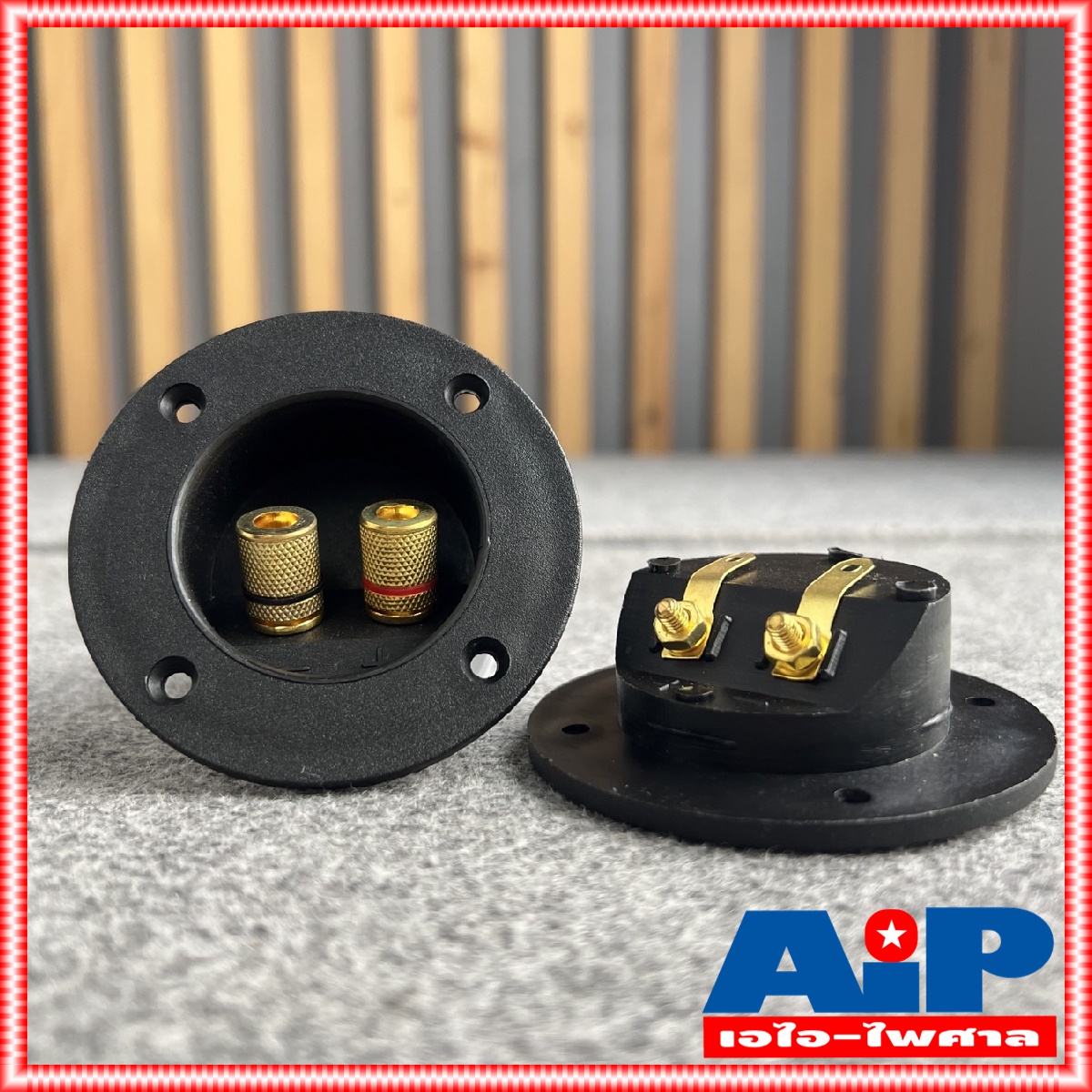 1อัน แท็บลำโพง ไบติ้งบอร์ด ขั้วทอง กลม 75มม. ขั้วลำโพง ขั้วต่อลำโพง แท็บต่อลำโพง 75mm เอไอ-ไพศาล