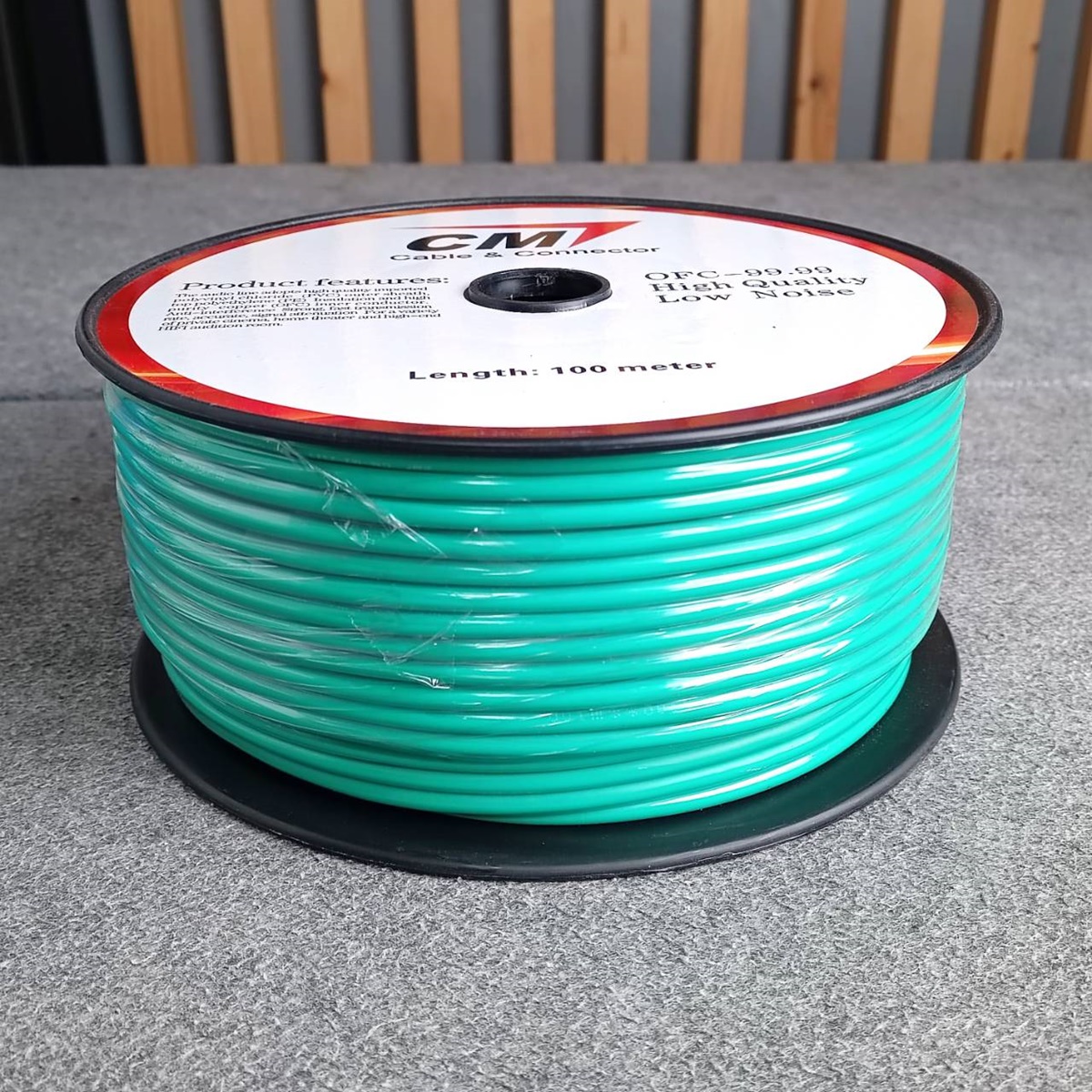 ขด100เมตร CMสายไมค์ST 6mm M2-2323 สีเขียว 100M สายไมค์ST M2 2323 สีเขียว สายสัญญาณ ST สายไมค์CM สายไมค์ 6mm เอไอ-ไพศาล