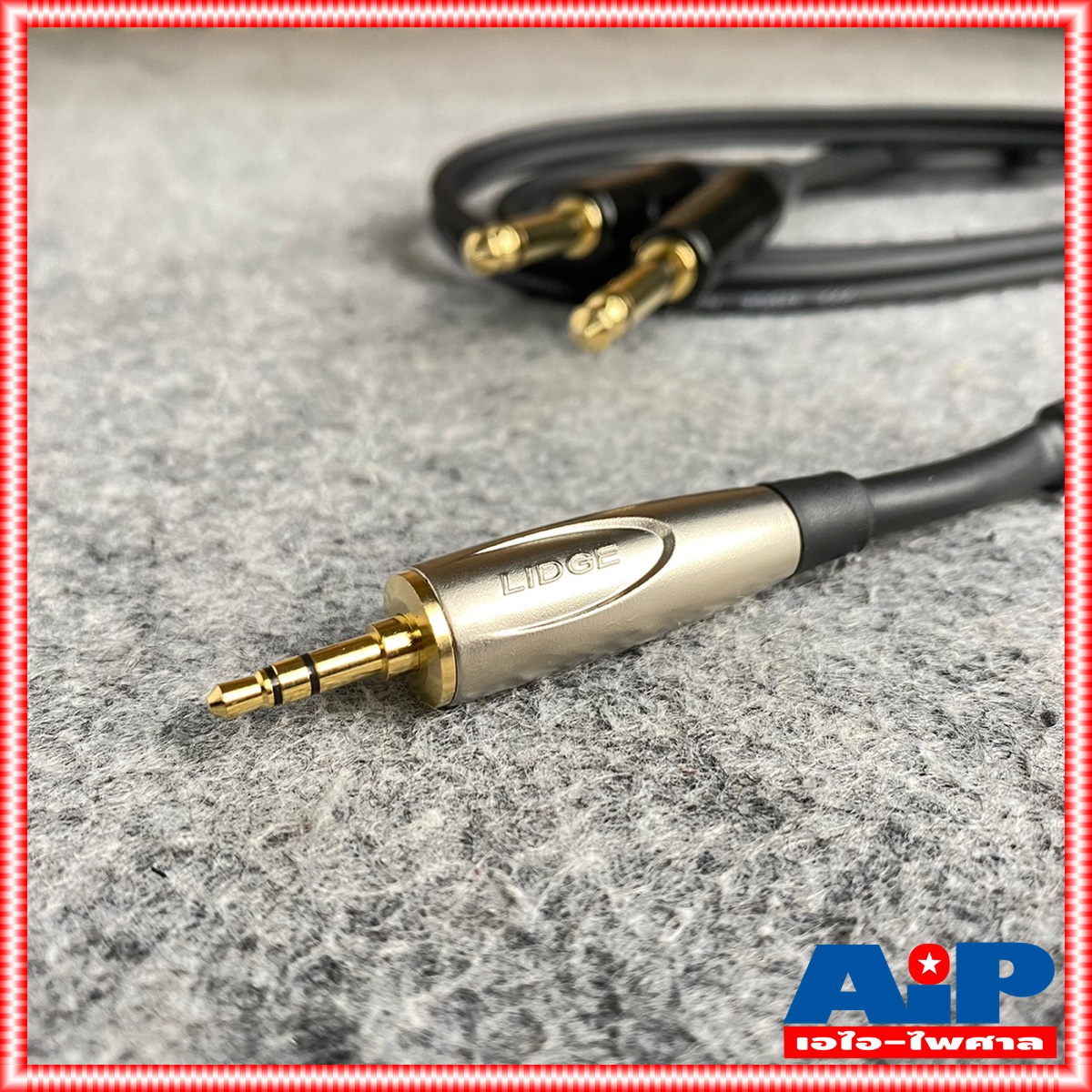 1.5เมตร LIDGE YM-3615 สาย TR-ST ออกPHONE x2 เหล็กชุบทอง สายสัญญาณTR-STออกMICx2 YM3615 YM 3615 สายสัญญาณสำเร็จรูป เอไอ-ไพศาล