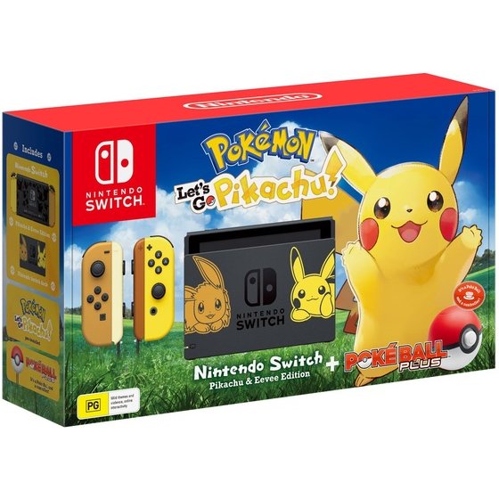 NINTENDO SWITCH POKÉMON: LET’S GO, PIKACHU LIMITED EDITION.