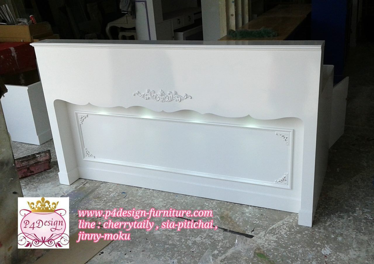 เคาน์เตอร์วินเทจ สีขาว เจ้าหญิง สำหรับร้านค้า ย180-200