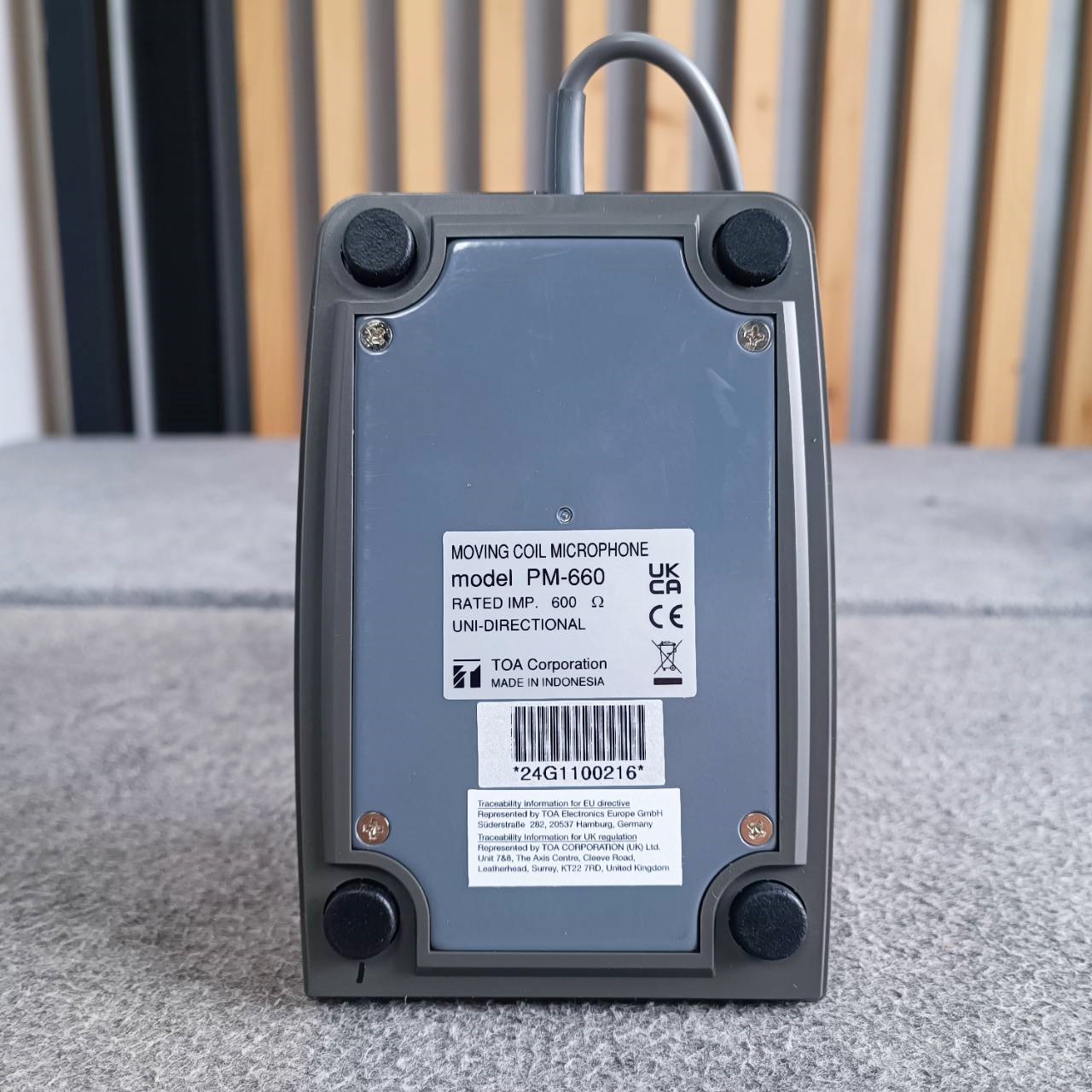 TOA PM-660 ไมค์ตั้งโต๊ะ สำหรับระบบประกาศ ไมโครโฟน ไดนามิก โตอะ TO A PM660 PM 660 เอไอ-ไพศาล