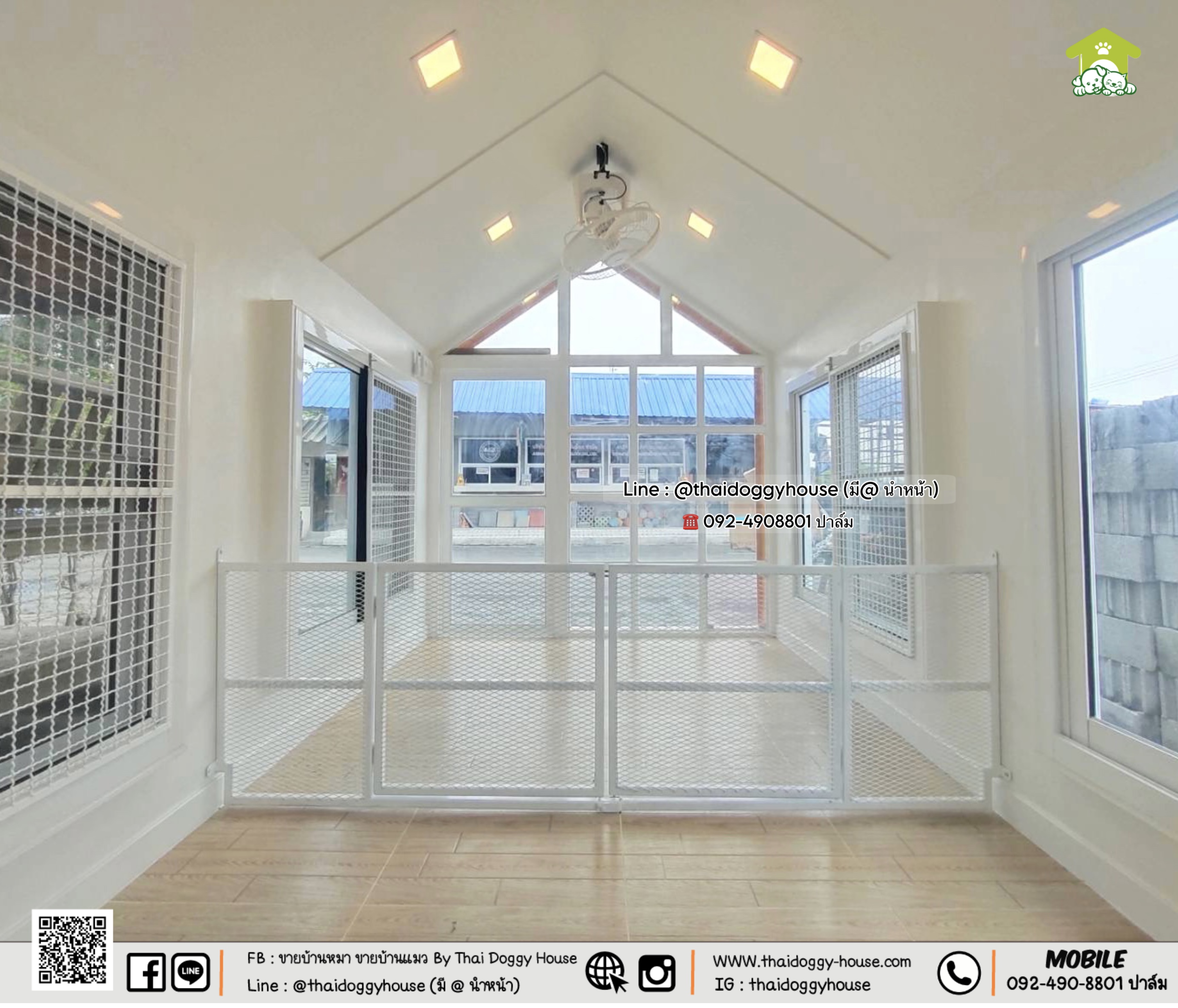 บ้านหมา บ้านแมว บ้านสัตว์เลี้ยง " 𝐍𝐎𝐑𝐃𝐈𝐂 𝐒𝐓𝐘𝐋𝐄 " แบบติดแอร์