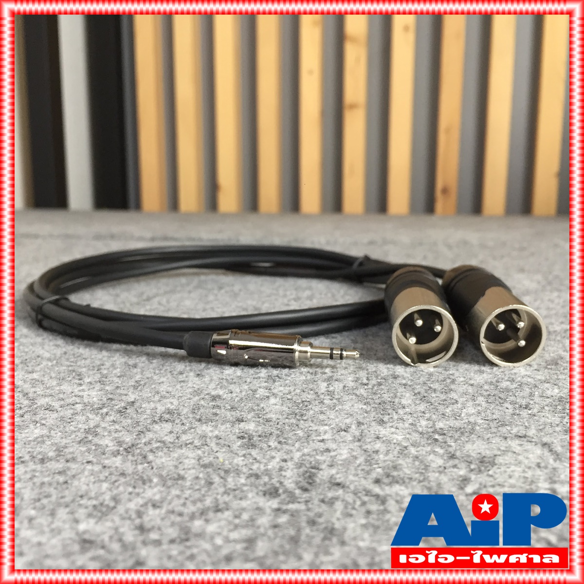 2เมตร AMPHENOL สายTR-ST-XLRผู้x2 2M CA54-0404-WB-002 สายสัญญาณ สายสัญญาณเสียง สายเสียบมิกซ์ เอไอ-ไพศาล