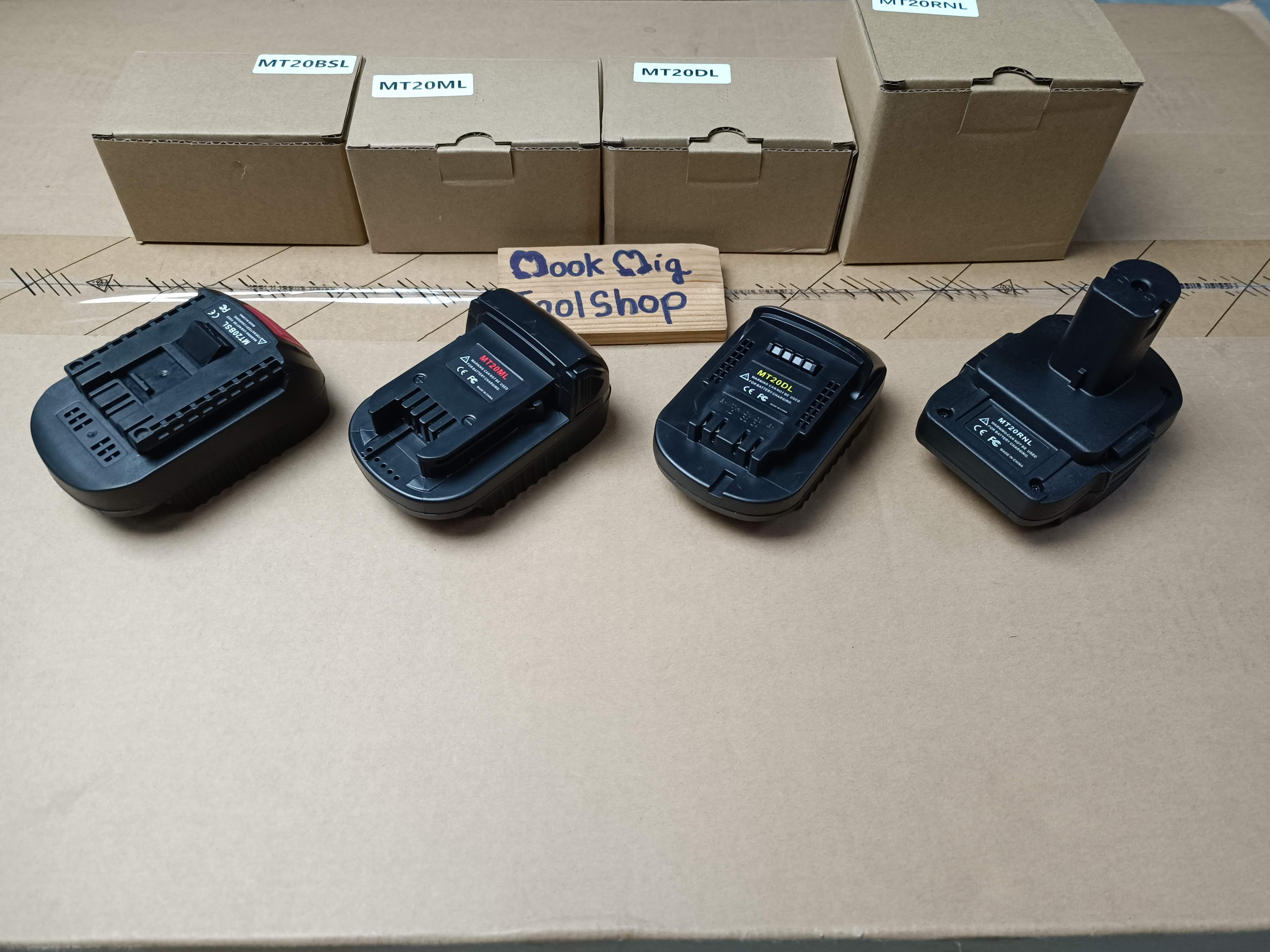 ตัวแปลงแบต Adapter For Makita 18V ให้ใช้กับสว่านยี่ห้อต่าง ดังนี้ Bosch , Milwaukee , Dewalt , Ryobi