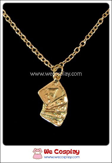 สร้อยคอโลลิต้า จี้ลายไพ่ สีทอง Lolita Necklace
