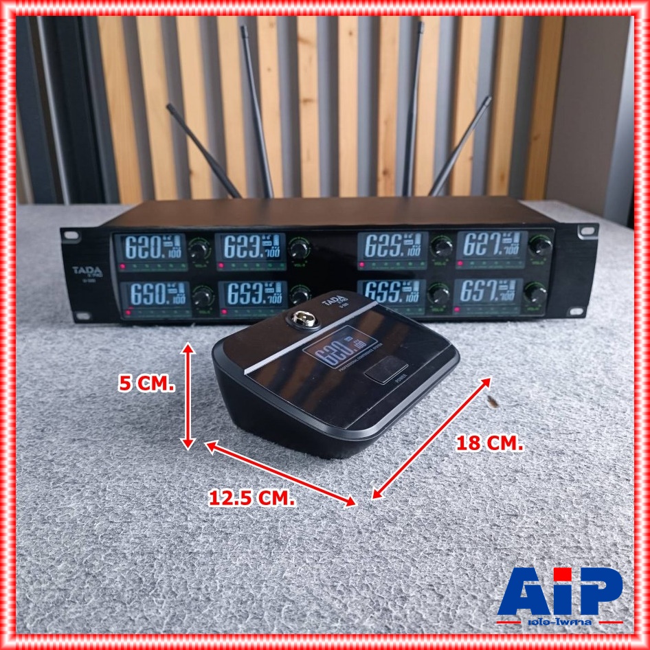 TADA U-500 ไมค์ตั้งโต๊ะไร้สาย 8ตัว UHF ไมโครโฟนไร้สาย ไมค์ประชุมไร้สาย 8 ไมค์ ธาดา U 500 U500 เอไอ-ไพศาล