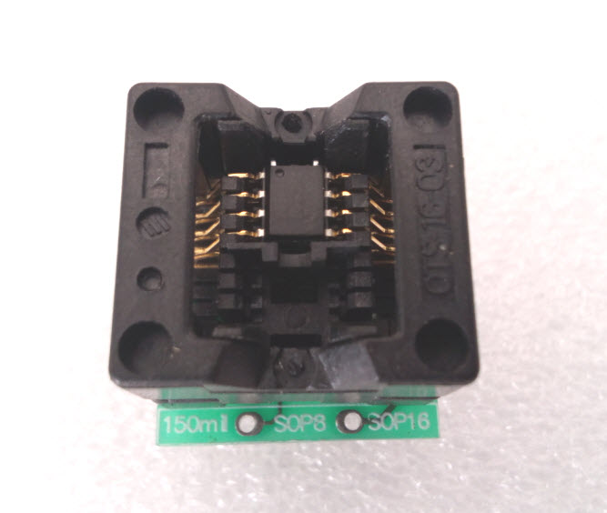 SOIC8 SOP8 ( with socket 150mil ) to DIP 8 Adapter ** china **