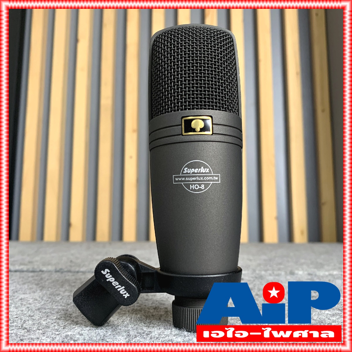 SUPERLUX HO8 ไมค์สตูดิโอ HO-8 ไมค์อัดเสียง HO 8 ไมค์สาย คอนเด็นเซอร์ ไมค์คอนเดนเซอร์ Mic Condenser ไมค์โครโฟน