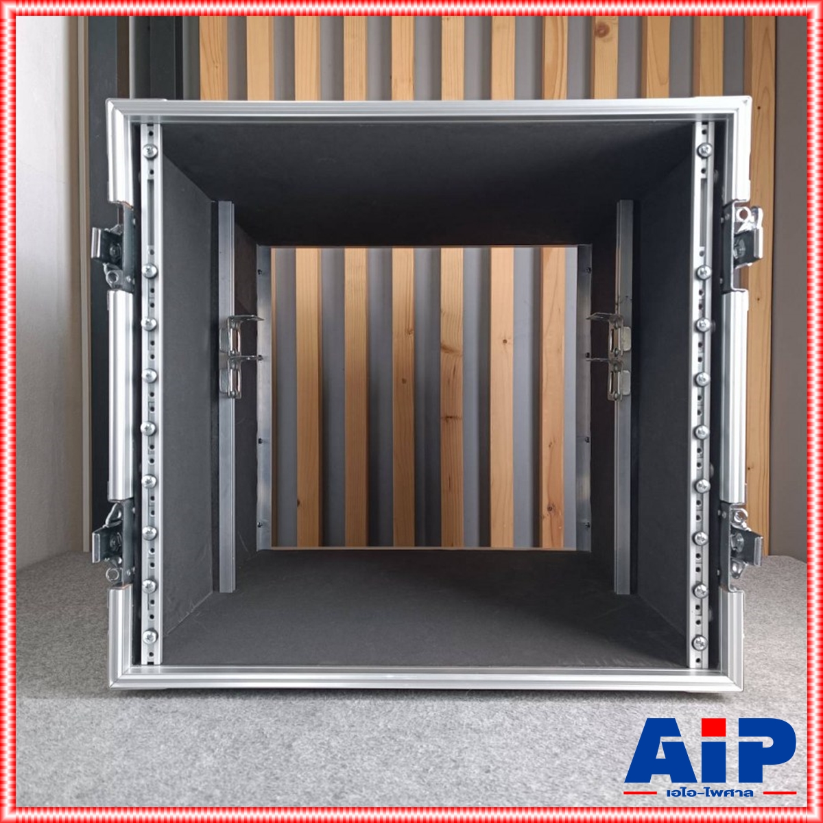 COMPACT B-10U 2ฝาหน้า-หลัง ลึก21" ผิวอลูมิเนียม แร็ค กล่องใส่เครื่องเสียง แร็คลึก21นิ้ว RACK10U เอไอ-ไพศาล