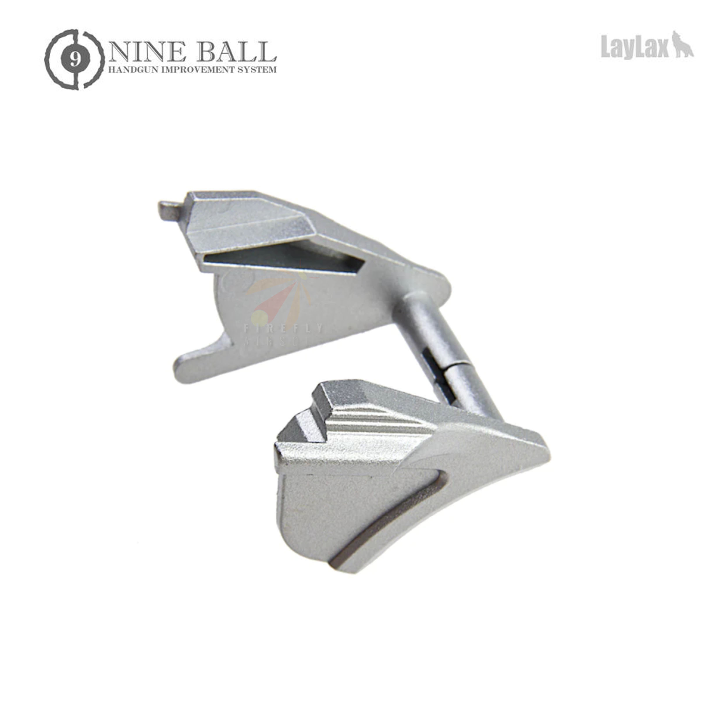 Nine Ball Custom Aluminum Alloy Shortened Safety Lever (Type: Double / Silver)