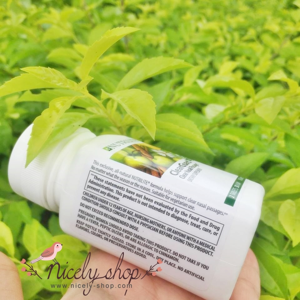 NUTRILIT Clear Guard 180 tablets เกี่ยวกับภูมิแพ้ นะค่ะ การรับประทาน ครั้งละ 2 เม็ด หลังอาหาร 3 เวลาค่ะ