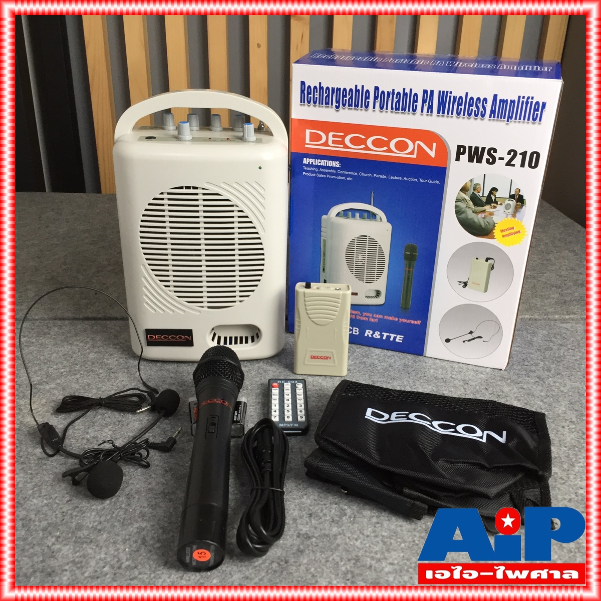 DECCON PWS 210U เครื่องช่วยสอน+ช่องUSB/SD CARD ตู้ช่วยสอน เครื่องช่วยสอน ลำโพงช่วยสอน PWS210U PWS 210 U PWS-210 U +++
