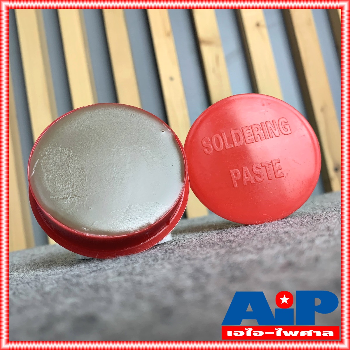 1อัน ฟักไซด์ หรือ ฟลักซ์ น้ำยาประสานสำหรับบัดกรี ( Flux or Soldering Paste ) ตลับสีแดง A1 ใช้ร่วมกับ ตะกั่ว งาน บัดกรี น้ำยาบัดกรี ฟลัก น้ำยาประสาน