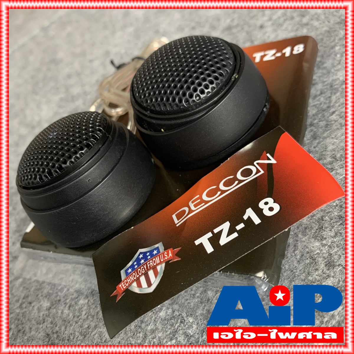 DECCON TZ-18 ลำโพงเเหลมรถ ลำโพงทวิตเตอร์ ลำโพง เสียงแหลม เดคคอน Tweeter ติดรถยนต์ TZ 18 TZ18 เสียงแหลมรถยนต์