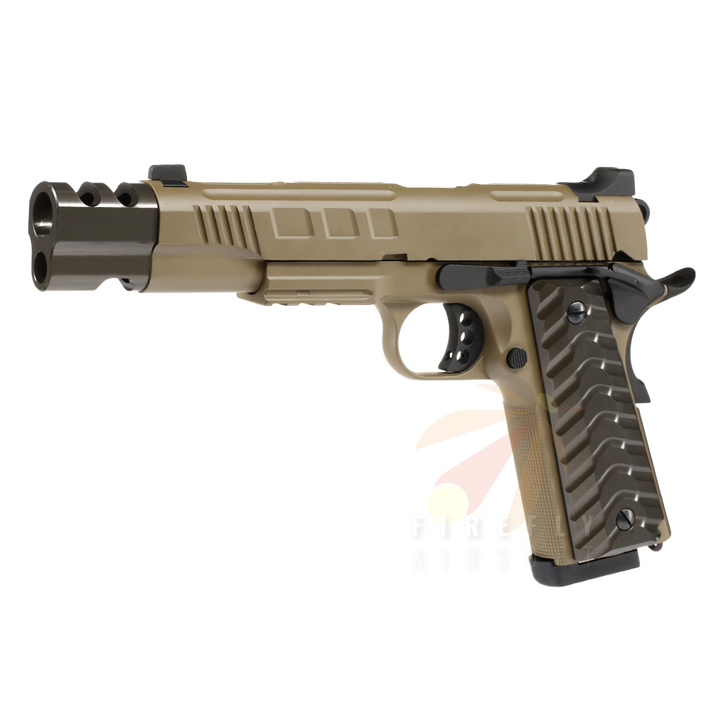 KJ WORKS KP-16 GBB AIRSOFT PISTOL-TAN