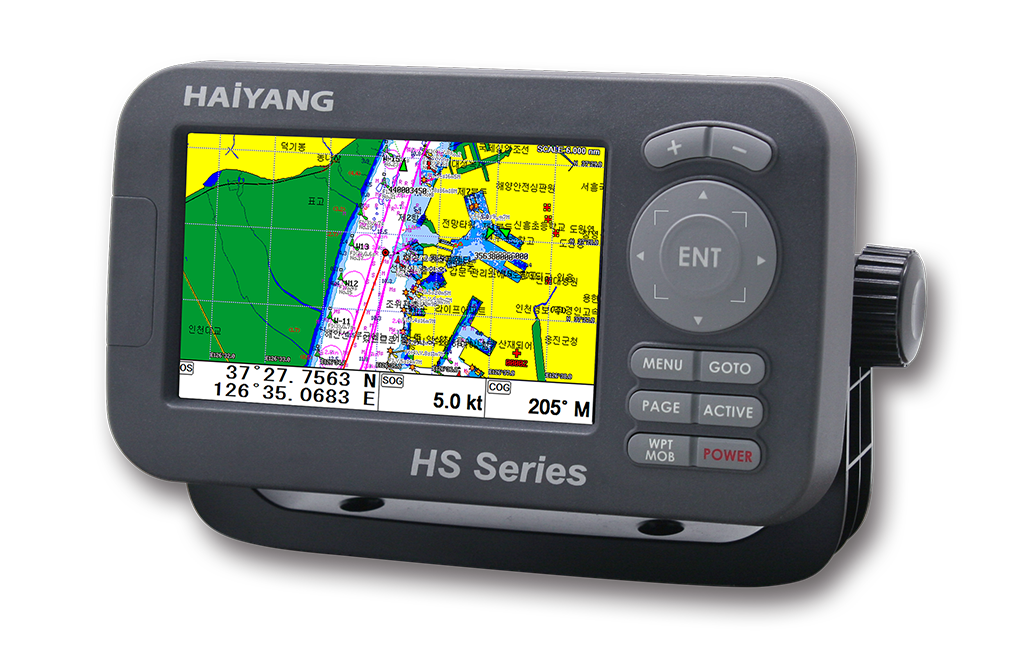 GPS ติดเรือ ยี่ห้อ Haiyang HS-55C เมนูไทย จอ 5 นิ้ว